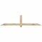 Ekena Millwork Eugene Rough Sawn Timber Gable Bracket, Douglas Fir, 84"W x 21"H x 2"D x 4"F, 6/12 Pitch GBW084X21X0204EUG00RDF - alternate 1